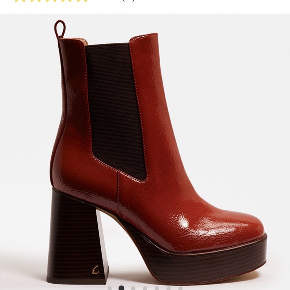 Circus NY Stace Platform Patent Boot in Toffee - Picture 2 of 6